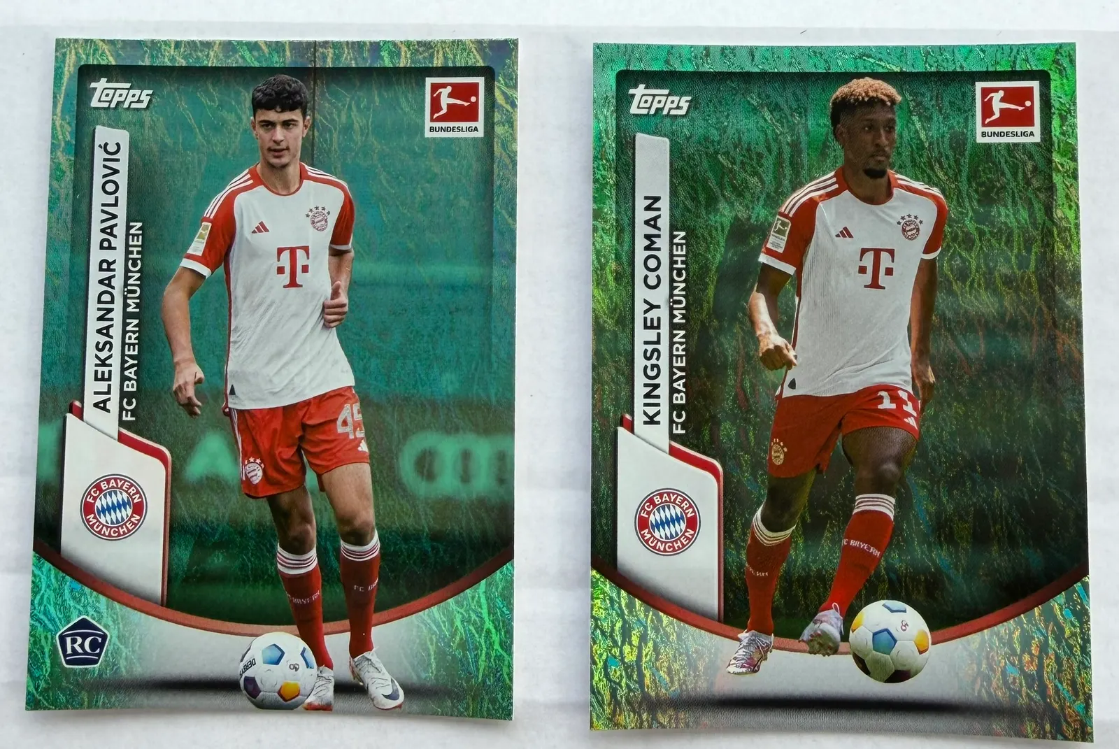 Bayern Monachium, Topps Bundesliga Jade Edition 2023/24 — część zestawu kart bazowych
