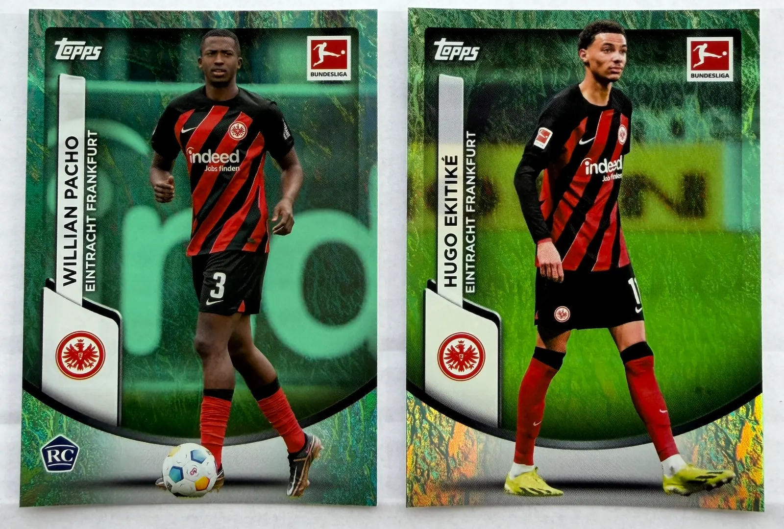 Eintracht Frankfurt, Topps Bundesliga Jade Edition 2023/24 — część zestawu kart bazowych