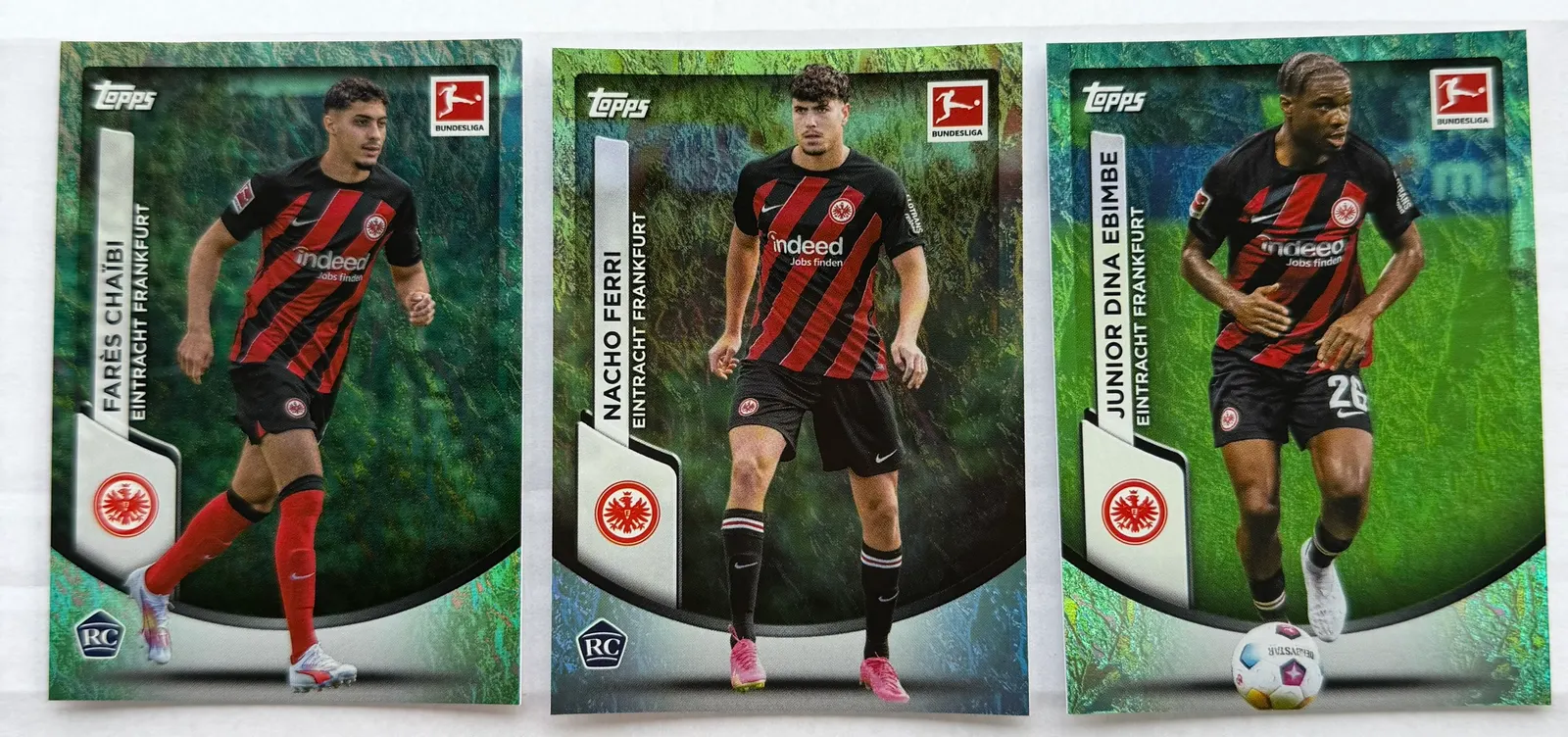 Eintracht Frankfurt, Topps Bundesliga Jade Edition 2023/24 — pozostałe karty z zestawu