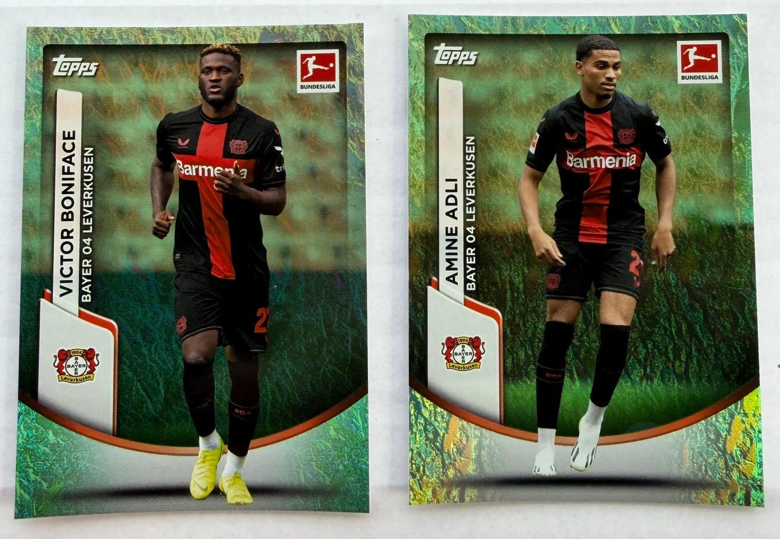 Bayer Leverkusen, Topps Bundesliga Jade Edition 2023/24 — pozostałe karty z zestawu