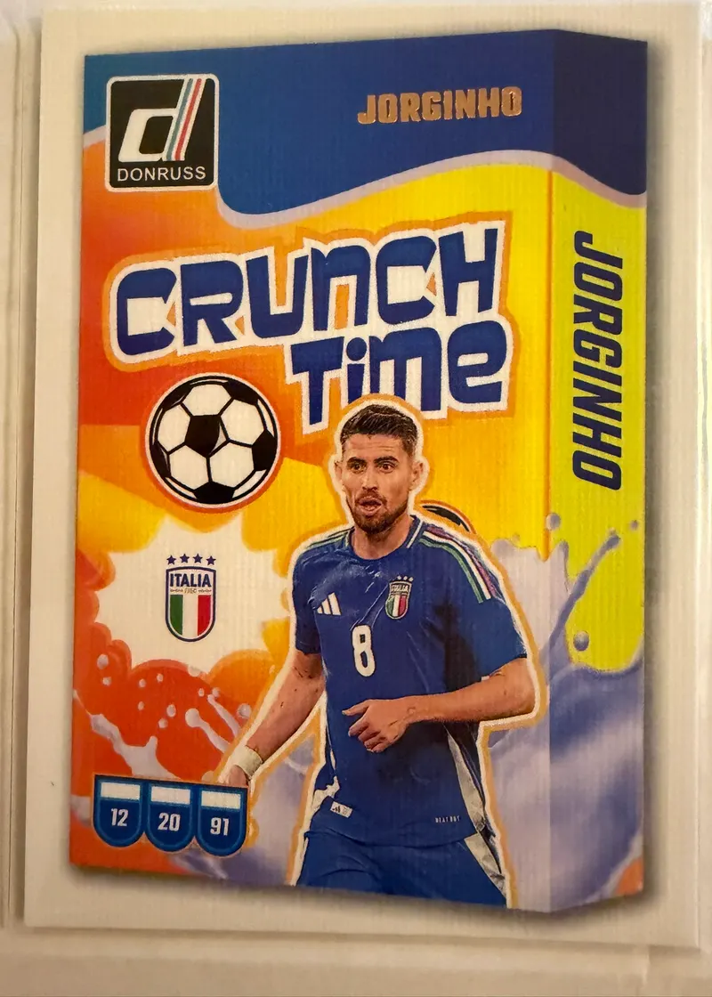 Jorginho, Panini Donruss 2024/25 Crunch Time nr 2 — awers w stroju reprezentacji Włoch