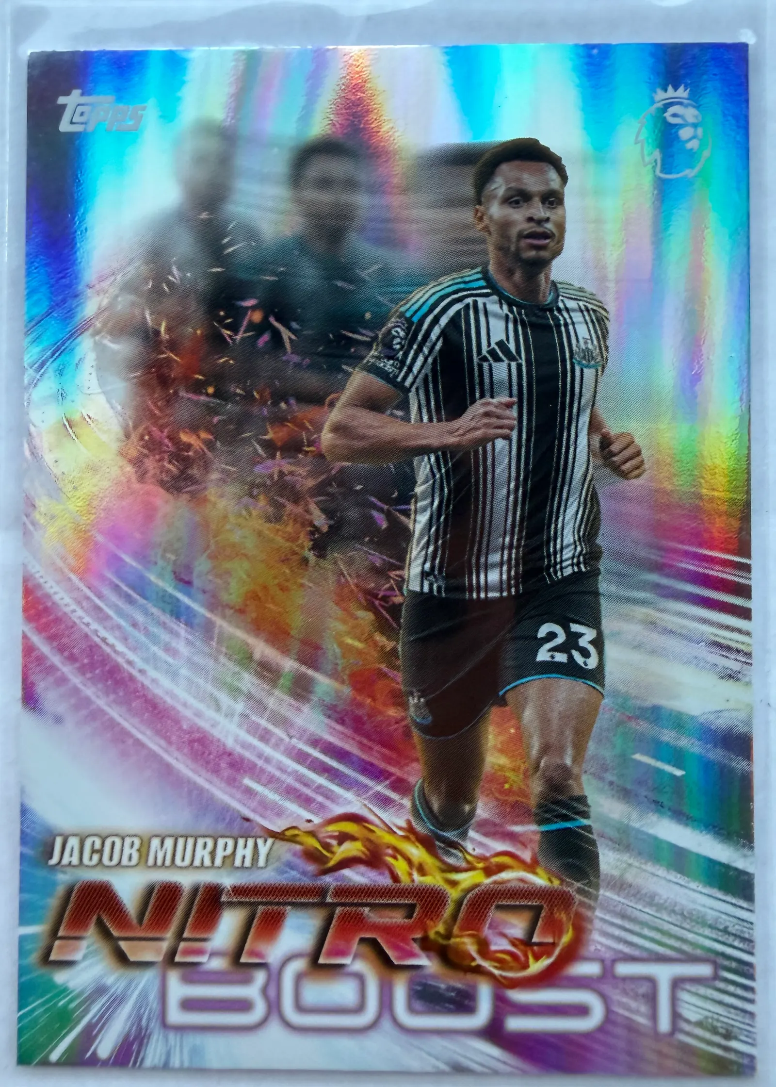 Jacob Murphy, Topps Premier League 2026/27 Nitro Boost NB 18 — awers w barwach Newcastle United