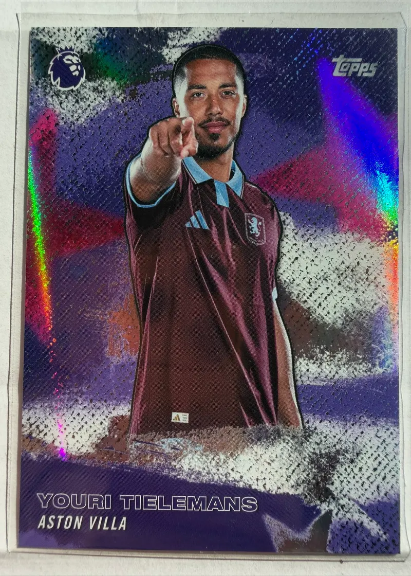 Youri Tielemans, Topps Premier League 2026/27 Stars of the Premier League SPL 3 — awers w barwach Aston Villi